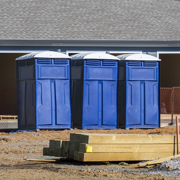 how can i report damages or issues with the portable toilets during my rental period in Jamestown New York